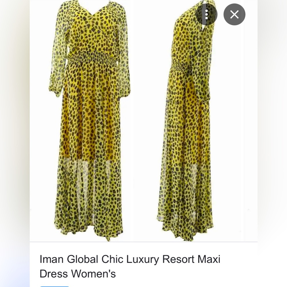 Iman Global Chic Luxury Resort Maxi Dress Women's
